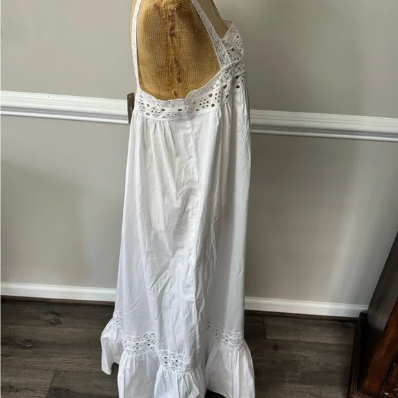 COPY - J Crew White Lace Trim Maxi Dress M - Picture 4 of 10